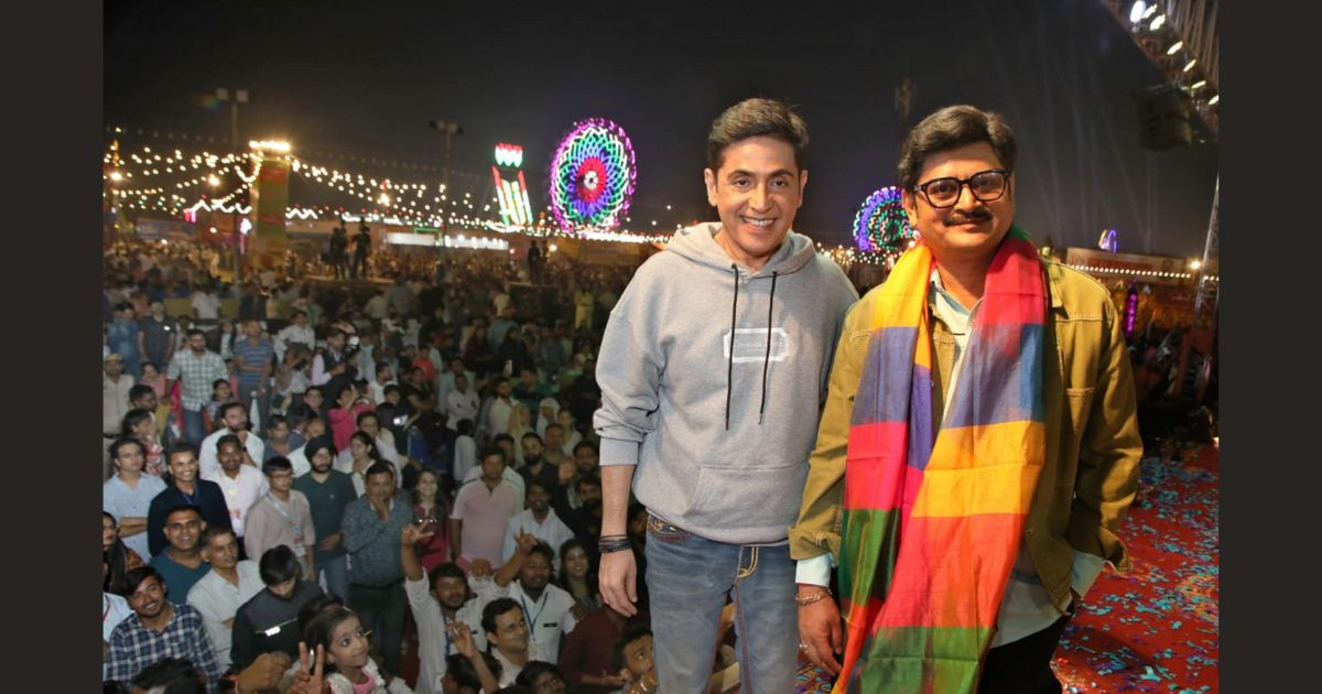 Bhabiji Ghar Par Hai's Aasif Sheikh and Rohitashv Gour at Ramlila celebrations at Lal Quila in New Delhi!